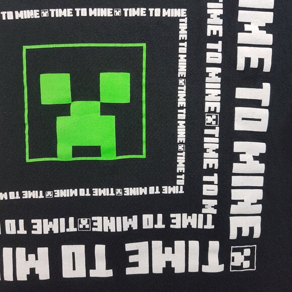 MINECRAFT Tee Shirt Unisex Kids Small US S Time to Mine Video Game Boys Girls - Picture 14 of 16